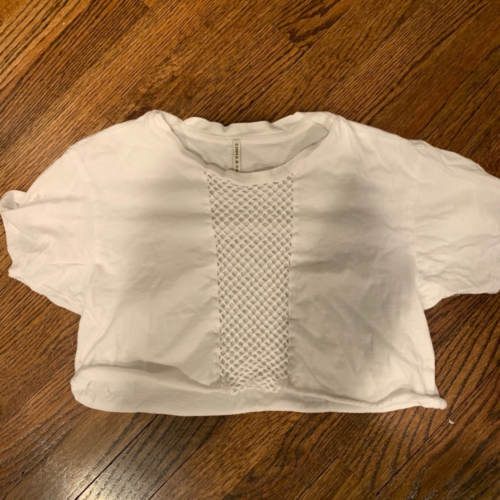 White cropped LF t-shirt